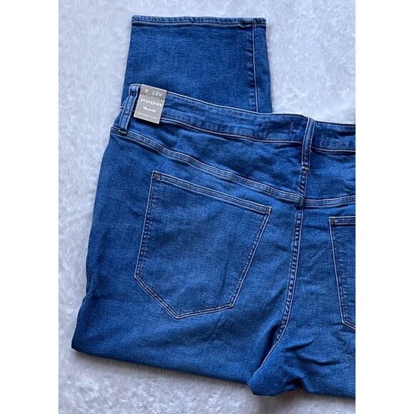 NWT Madewell Plus Stovepipe Jeans in Euclid Wash, Size 28W - Picture 15 of 16